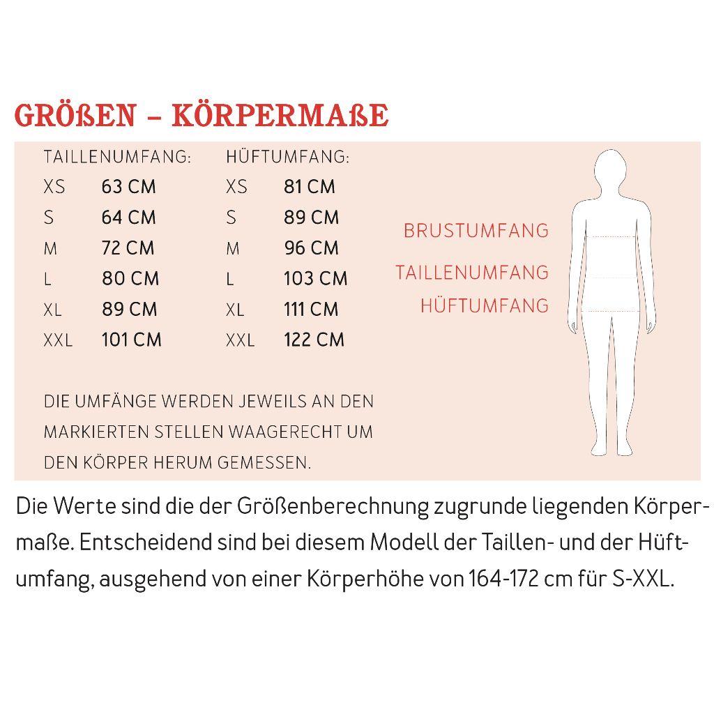 Papierschnittmuster Shorts mit Gummibund Frau Jessie XS-XXL